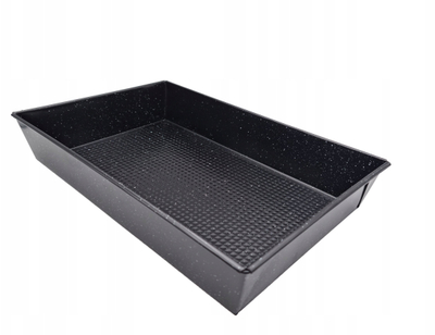 Tepsi pjekjeje Kallepi Non Stick, 36x24x6 cm, çelik, gri