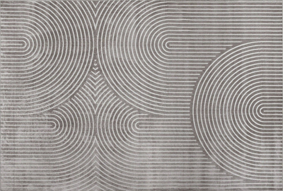Tapet për dhomë dite Douceur d'intérieur Loft, me model gjeometrik, 140x200 cm, gri e errët