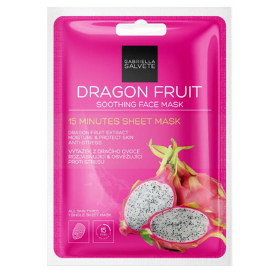 Maskë për fytyrë Gabriella Salvete Soothing Sheet Face Mask Dragon Fruits