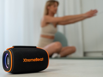 Folës portativ Tracer TWS Xtremebeat MID, 15W, Bluetooth 5.3, RGB, IPX6, i zi