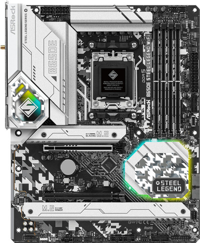 Pllakë amë ASRock B650E Steel Legend WIFI - AMD B650