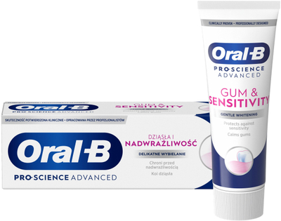 Pastë dhëmbësh Oral-B Pro-Science Advanced Gentle Whitening, për zbardhje të butë, 75 ml