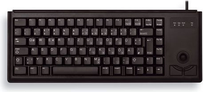 Tastierë CHERRY G84-4400, USB, QWERTY US English, me trackball, e zezë