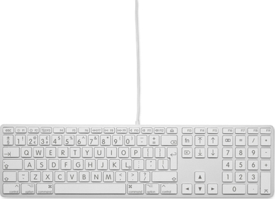 Tastierë me kabllo Gembird KB-UM-UK, 110 taste, 2x USB, font i madh, UK English, e zezë