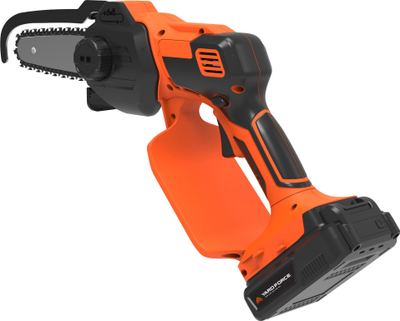Sharrë zinxhir pa kabllo Yard Force Easy Cut, 20V, bateri 2Ah, portokalli me të zezë