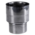 Reduktor oxhaku TURBO N Double Wall, 80/125 x 60/100, inox