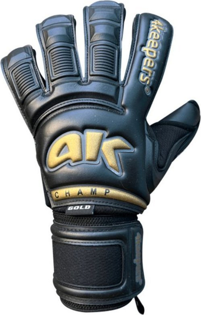 Doreza portieri 4keepers Champ Gold VI RF2G, Giga Grip, madhësia 10, e zezë