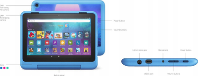 Tablet Amazon Fire HD 8 Kids Pro 12th Gen, 8", 32GB, i kaltër