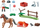 Set figurina lodër PLAYMOBIL Welsh Pony Country 70523, 25 copë, për kalamaj 4-10 vjeç, shumëngjyrësh