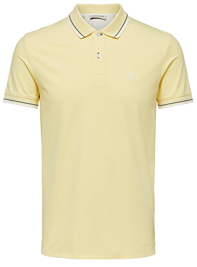 Maicë Selected Homme Newseason SS Polo W Noos, e verdhë M