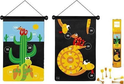 Lojë me shigjeta magnetike Carletto Dart Game Snake Large, për fëmijë