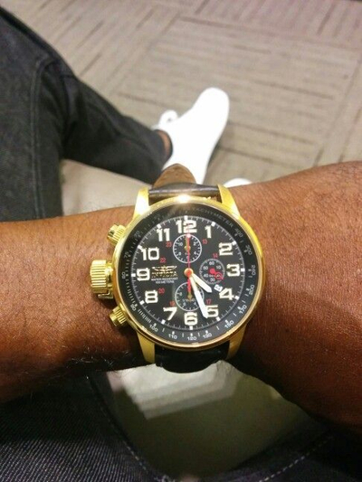 Orë për meshkuj Invicta I-Force Quartz Chronograph 3330, e zezë