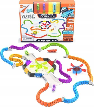 Сет за игра Hexbug Nano Playground, 3 роботски инсекти, 30 парчиња, шарен