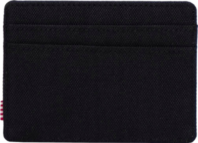 Portofol për karta Herschel Charlie, RFID, material EcoSystem, i zi