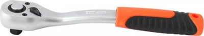 Çelës me ráçetë EPM 72TH Satin, 1/2", trup çelik krom vanadium, dorezë portokalli e zezë