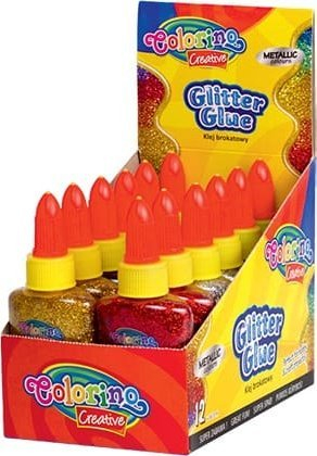 Ngjitës me shkëlqim Colorino Glitter Glue, metalik, 36 ml, me ngjyra nga më të ndryshmet