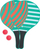 Set raketash plazhi Schildkrot SFS Beach Paddle Ball, 2 raketa, 2 topa, shumëngjyrësh