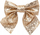 Kokardë zbukuruese Atmosphera Bow For Christmas Tree, set 2 copë, 16 x 14 cm, e artë