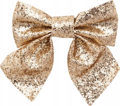 Kokardë zbukuruese Atmosphera Bow For Christmas Tree, set 2 copë, 16 x 14 cm, e artë