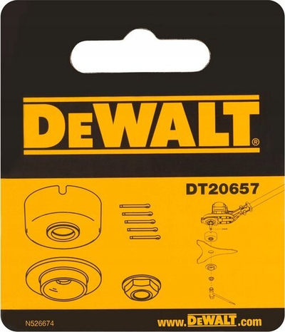 Set përshtatësi për teh trimmeri DeWALT DT20657, për DCM571, metal, i zi argjendtë