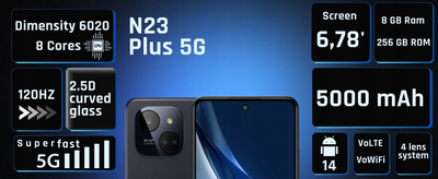 Telefoni MyPhone Smartfn N23 Plus, 5G, i zi
