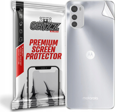 Folie mbrojtëse e pasme GrizzGlass për Motorola Moto E32s, fleksibile, përfundim saten, transparente