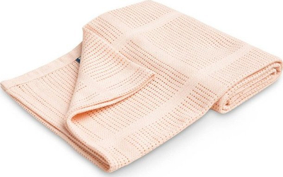 Batanije për bebe Sensillo LULU, pambuk 100%, 95x95cm, rozë e çelët