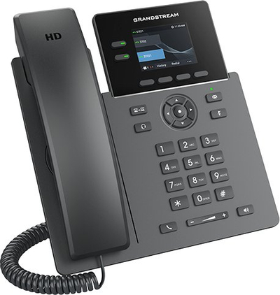 Telefon IP Grandstream GRP2610P, profesional për zyra, ngjyrë e zezë