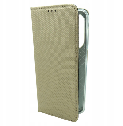 Këllëf telefoni OEM Smart Case Book për Samsung A17, me magnet, me këmbë, ngjyrë ari