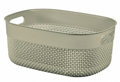 Shportë organizuese Curver Box Basket, 12L, plastike eco, beige
