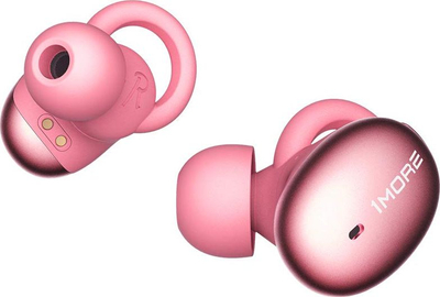 Kufje 1More Stylish True Wireless E1026BT-I, Bluetooth, in-ear, rozë