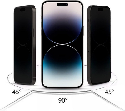 Заштитно стакло privacy Tech-Protect Spy+, за iPhone 13 13 Pro 14 16e, 2 парчиња, проѕирно