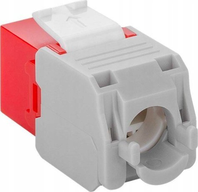 Modul Keystone Wentronic Goobay CAT 6a RJ45, UTP, 500MHz, bardh e kuqe