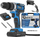 Stërvitëse goditëse pa kabllo Geko G80656, 21V, me 2 bateri 2Ah, blu