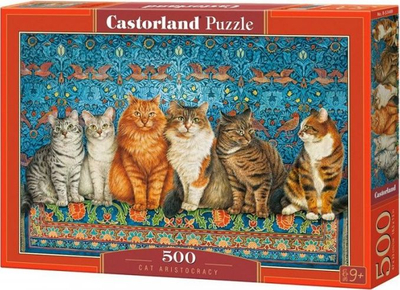 Lojë Puzzle Castorland Cat Aristocracy, 500 pjesë