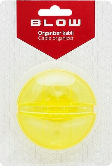 Mbajtës kabllosh Blow 42-101, plastik, me mbështjellës, i verdhë