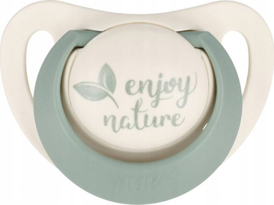 Biberon NUK For Nature Latex, anatomik, 18-36 mujsh, 2 copë, jeshil edhe bezhë