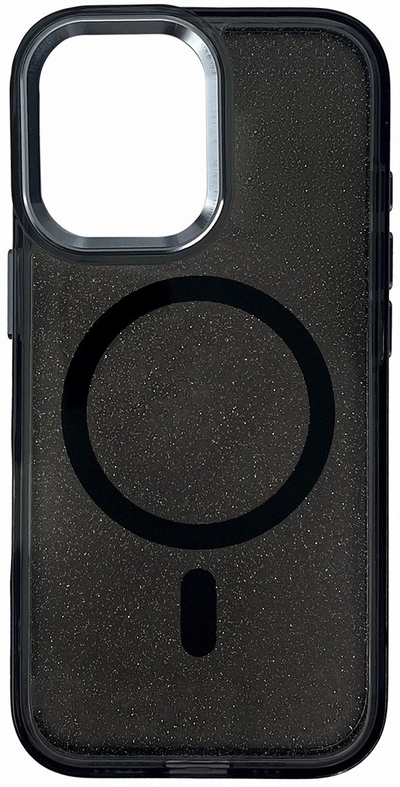 Заштитна маска за телефон Hurtel Glitter со MagSafe за Samsung Galaxy A16 5G, TPU, црна
