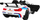 Makina elektrike Ramiz BMW M6 GT3, 131 cm, deri 30 kg, e bardhë