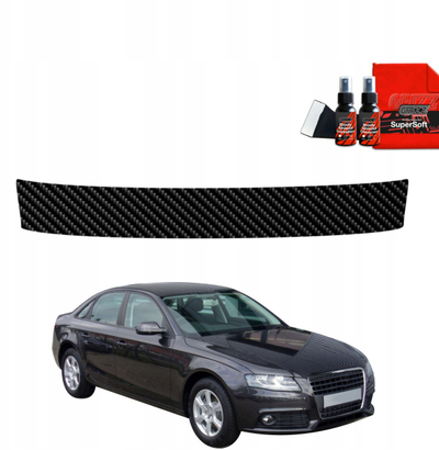 Folie mbrojtëse bagazhi GrizzGlass BodyShield, për Audi A4 B8 Sedan 2007-2011, dizajn karboni, e zezë