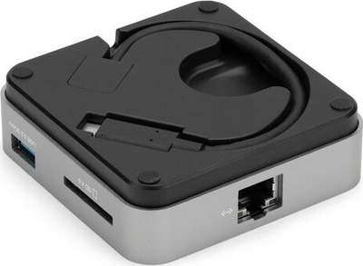 Dock USB C OWC Travel Dock E OWCTCDK6P2SG, 6 porte, Power Delivery 100W, e zezë