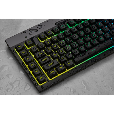 Tastierë Corsair K55 RGB PRO, USB, layout gjerman QWERTZ, e zezë