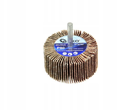 Disk gërryes me bosht GEKO, 60x30x6 mm, P80