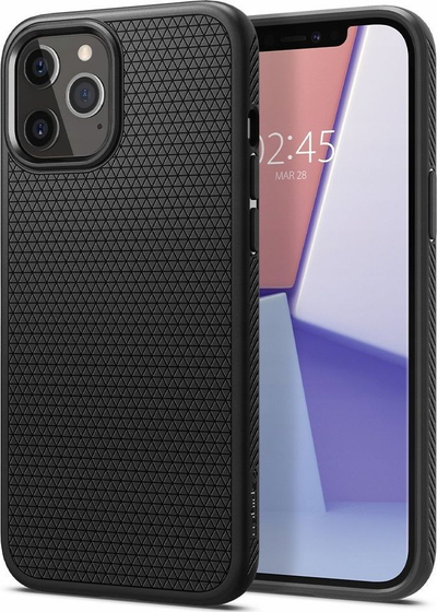 Mbrojtëse Spigen Liquid Air për iPhone 12 mini, 5.4", e zezë