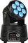 Reflektor LED që lëviz Light4Me COMPACT PMH 7x8W, RGBW, DMX512, i zi