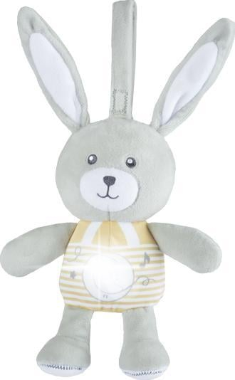 Lodër muzikore Chicco Musical Bunny, dritë nate, për foshnja, rozë