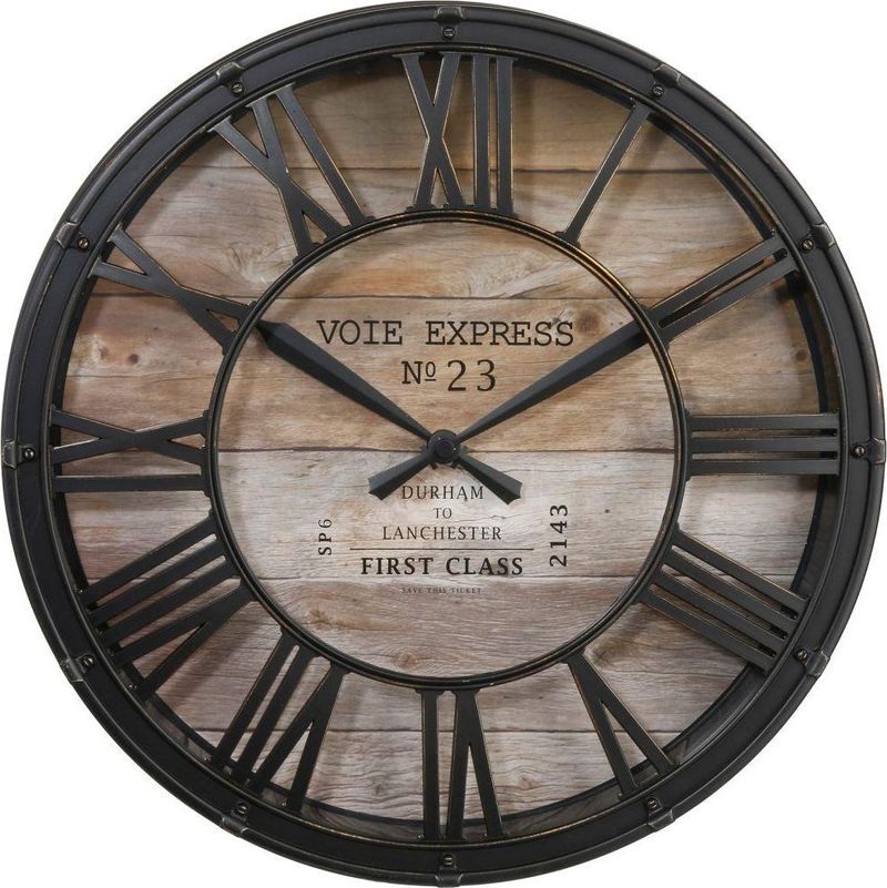 Orë muri Atmosphera Vintage, 39 cm, kafe