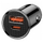 Karikues veture Baseus Circular Metal, 30W, 2 porta USB A dhe USB C, i zi