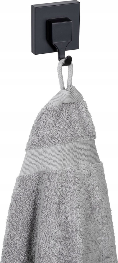 Varëse muri WENKO Vacuum-Loc Quadro, set 2 copë, pa shpim, e zezë