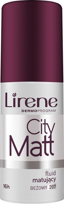 Fondatinë Lirene City Matt 207 Beige, fluid mat, 30 ml